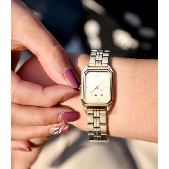 ?Women Gold Petite Gold Watch,Dress Analog Waterproof, Stainless Steel Bracelet